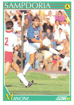 Roberto Mancini Sampdoria Score 92 Seria A #235